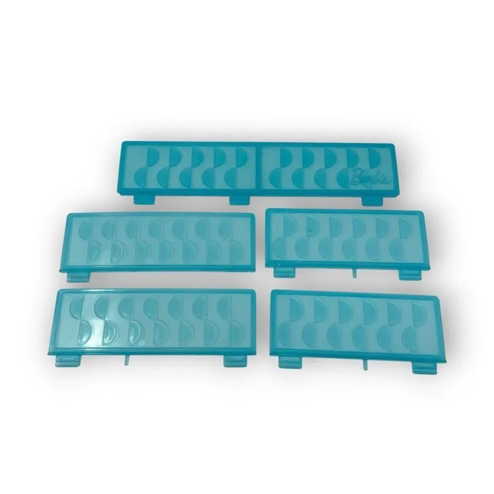 2018 Barbie Dream House Replacement Parts Blue 2nd 3rd Floor Railing Lot 5 Piece